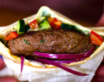 Kibbeh-Inspired Buffalo Burgers