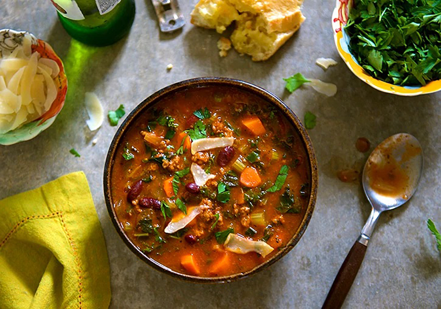 Buffalo Minestrone Soup