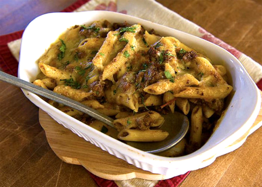 Bison & Pasta Bake