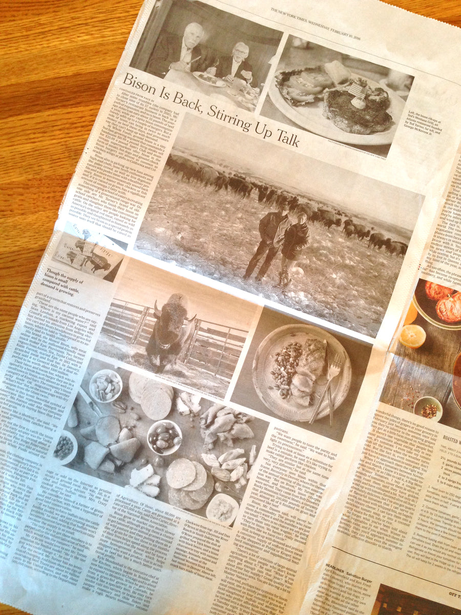Wild Idea Featured in New York Times: Two Approaches to Raising Buffalo Meat