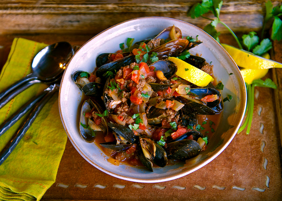 Buffalo Chorizo & Mussels