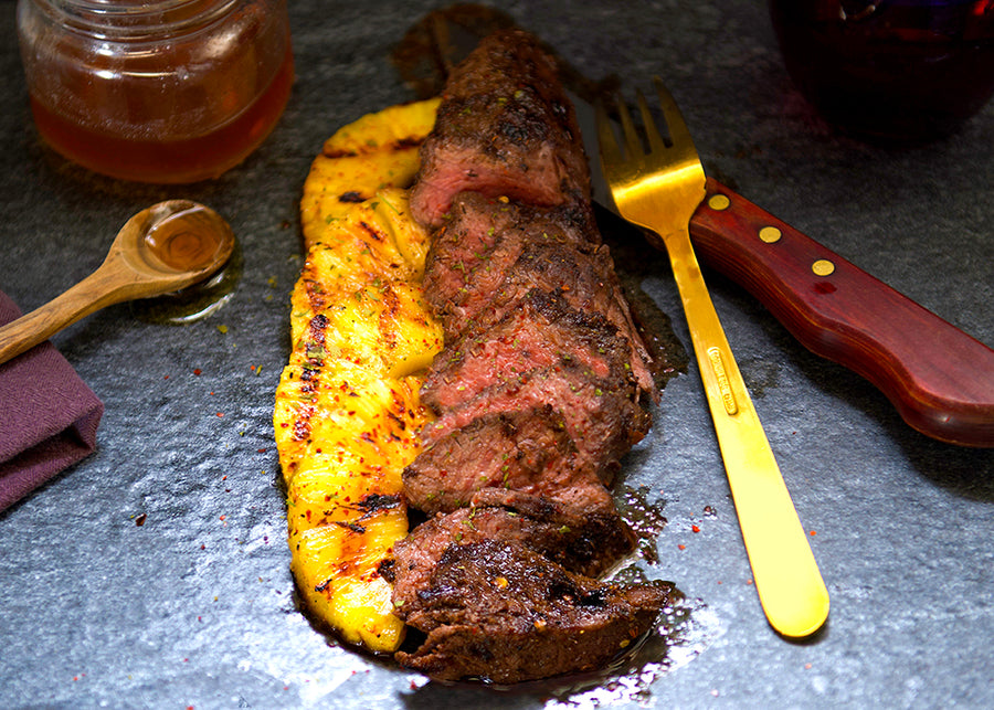 Grilled Jerk Bison Steak