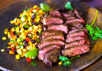 Mexican Style Grilled New York Steaks
