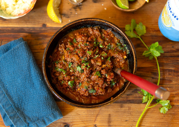 Bison Chile in bowl