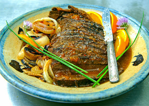 100% Grass-fed Bison Brisket with Orange Glaze