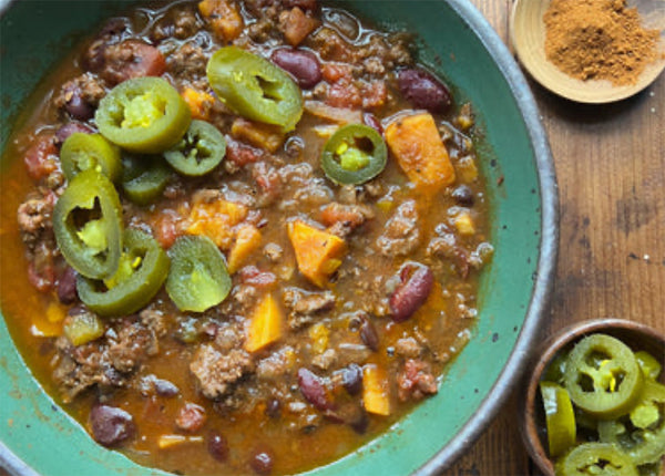 Bison & Sweet Potato Chile
