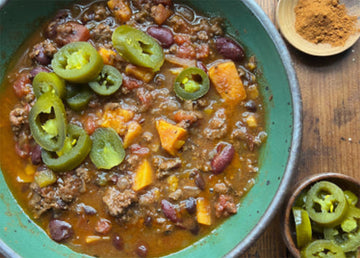 Bison and Sweet Potato Chili