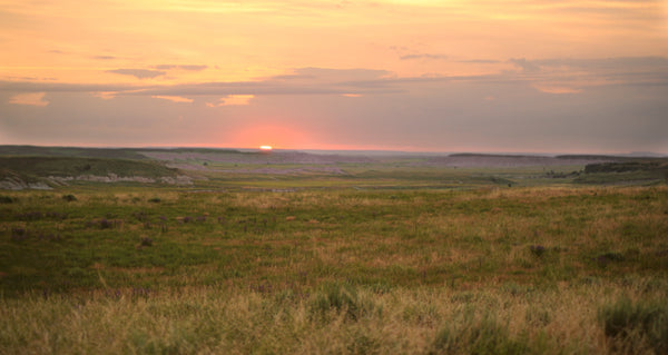 Sunset over the conata Basin ranch