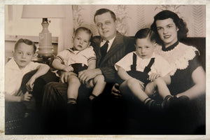 Black and white photograph of the O'Brien Family