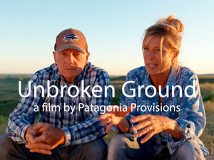 Dan and Jill on the cover of Unbroken ground by Patagonia Provisions