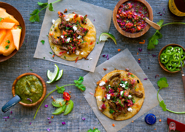 Bison Liver Tacos with Salsa