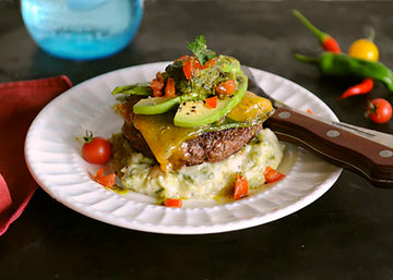 Green Chili & Cheese Keto Burger