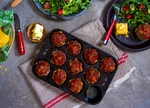 Bison & Vegetable Meatloaf in Muffin Tin