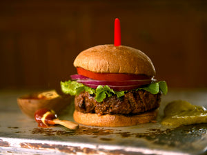 100% grass-fed Buffalo Burger