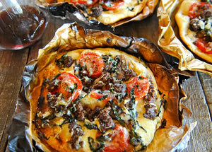 Bison Italian Sausage Piadina Pizza