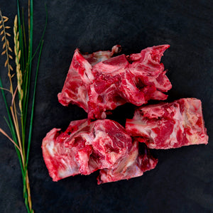 100% grass-fed and field harvested meaty bison bones